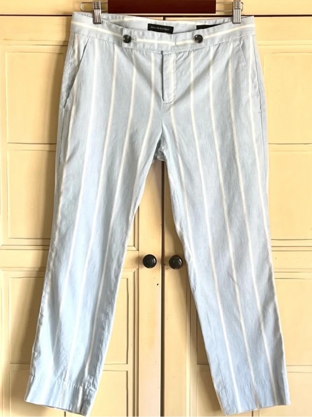 Banana Republic Linen Blend ‘Avery’ Cropped Slacks